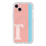 スリムプロテクションプレミアムケース with MagSafe［ オリジナル - initial color line - T pink ］