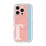 スリムプロテクションプレミアムケース with MagSafe［ オリジナル - initial color line - T pink ］