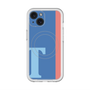 スリムプロテクションプレミアムケース with MagSafe［ オリジナル - initial color line - T blue ］