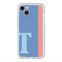 スリムプロテクションプレミアムケース with MagSafe［ オリジナル - initial color line - T blue ］