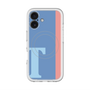 スリムプロテクションプレミアムケース with MagSafe［ オリジナル - initial color line - T blue ］