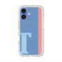スリムプロテクションプレミアムケース with MagSafe［ オリジナル - initial color line - T blue ］