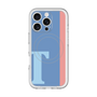 スリムプロテクションプレミアムケース with MagSafe［ オリジナル - initial color line - T blue ］