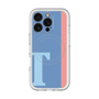 スリムプロテクションプレミアムケース with MagSafe［ オリジナル - initial color line - T blue ］