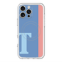 スリムプロテクションプレミアムケース with MagSafe［ オリジナル - initial color line - T blue ］