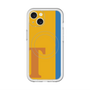 スリムプロテクションプレミアムケース with MagSafe［ オリジナル - initial color line - T orange ］