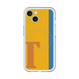 スリムプロテクションプレミアムケース with MagSafe［ オリジナル - initial color line - T orange ］