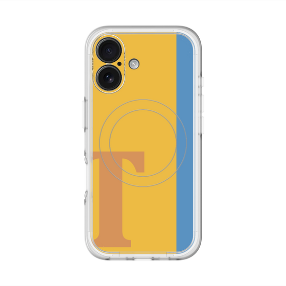 スリムプロテクションプレミアムケース with MagSafe［ オリジナル - initial color line - T orange ］