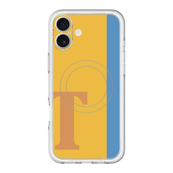 スリムプロテクションプレミアムケース with MagSafe［ オリジナル - initial color line - T orange ］