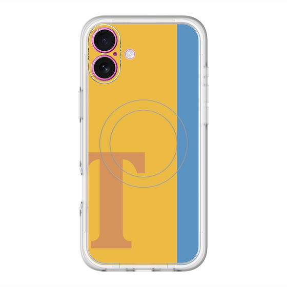 スリムプロテクションプレミアムケース with MagSafe［ オリジナル - initial color line - T orange ］