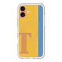 スリムプロテクションプレミアムケース with MagSafe［ オリジナル - initial color line - T orange ］
