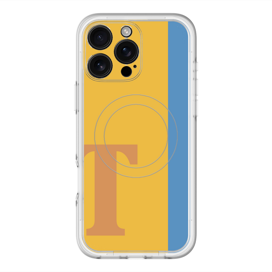 スリムプロテクションプレミアムケース with MagSafe［ オリジナル - initial color line - T orange ］