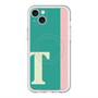 スリムプロテクションプレミアムケース with MagSafe［ オリジナル - initial color line - T green ］