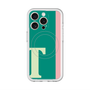 スリムプロテクションプレミアムケース with MagSafe［ オリジナル - initial color line - T green ］