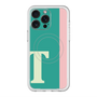 スリムプロテクションプレミアムケース with MagSafe［ オリジナル - initial color line - T green ］