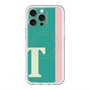 スリムプロテクションプレミアムケース with MagSafe［ オリジナル - initial color line - T green ］