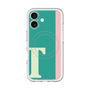 スリムプロテクションプレミアムケース with MagSafe［ オリジナル - initial color line - T green ］