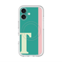 スリムプロテクションプレミアムケース with MagSafe［ オリジナル - initial color line - T green ］