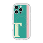 スリムプロテクションプレミアムケース with MagSafe［ オリジナル - initial color line - T green ］