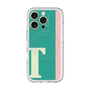 スリムプロテクションプレミアムケース with MagSafe［ オリジナル - initial color line - T green ］