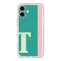スリムプロテクションプレミアムケース with MagSafe［ オリジナル - initial color line - T green ］