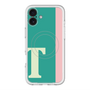 スリムプロテクションプレミアムケース with MagSafe［ オリジナル - initial color line - T green ］