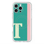 スリムプロテクションプレミアムケース with MagSafe［ オリジナル - initial color line - T green ］