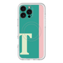 スリムプロテクションプレミアムケース with MagSafe［ オリジナル - initial color line - T green ］