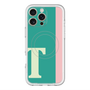 スリムプロテクションプレミアムケース with MagSafe［ オリジナル - initial color line - T green ］