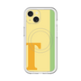 スリムプロテクションプレミアムケース with MagSafe［ オリジナル - initial color line - T yellow ］