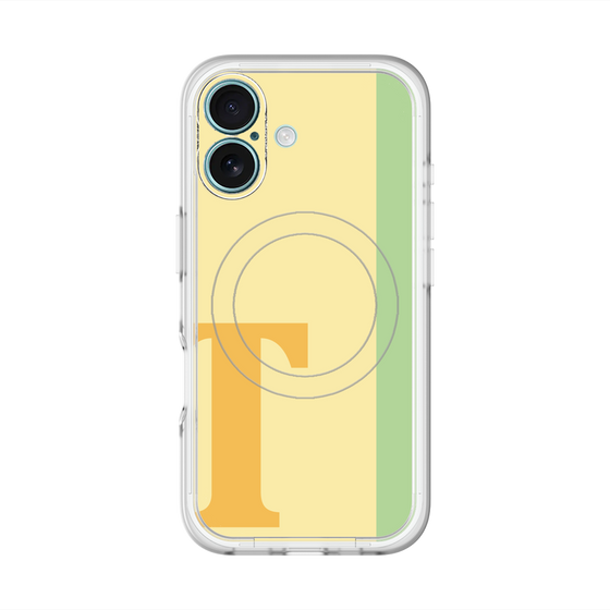 スリムプロテクションプレミアムケース with MagSafe［ オリジナル - initial color line - T yellow ］