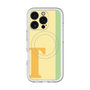 スリムプロテクションプレミアムケース with MagSafe［ オリジナル - initial color line - T yellow ］