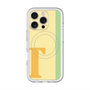 スリムプロテクションプレミアムケース with MagSafe［ オリジナル - initial color line - T yellow ］