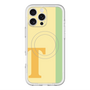 スリムプロテクションプレミアムケース with MagSafe［ オリジナル - initial color line - T yellow ］
