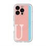 スリムプロテクションプレミアムケース with MagSafe［ オリジナル - initial color line - U pink ］