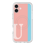 スリムプロテクションプレミアムケース with MagSafe［ オリジナル - initial color line - U pink ］