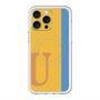 スリムプロテクションプレミアムケース with MagSafe［ オリジナル - initial color line - U orange ］