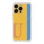 スリムプロテクションプレミアムケース with MagSafe［ オリジナル - initial color line - U orange ］