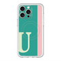 スリムプロテクションプレミアムケース with MagSafe［ オリジナル - initial color line - U green ］