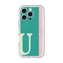 スリムプロテクションプレミアムケース with MagSafe［ オリジナル - initial color line - U green ］