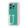 スリムプロテクションプレミアムケース with MagSafe［ オリジナル - initial color line - U green ］