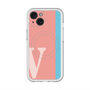 スリムプロテクションプレミアムケース with MagSafe［ オリジナル - initial color line - V pink ］