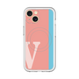 スリムプロテクションプレミアムケース with MagSafe［ オリジナル - initial color line - V pink ］