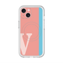 スリムプロテクションプレミアムケース with MagSafe［ オリジナル - initial color line - V pink ］