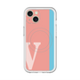 スリムプロテクションプレミアムケース with MagSafe［ オリジナル - initial color line - V pink ］