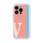 スリムプロテクションプレミアムケース with MagSafe［ オリジナル - initial color line - V pink ］