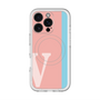 スリムプロテクションプレミアムケース with MagSafe［ オリジナル - initial color line - V pink ］