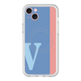 スリムプロテクションプレミアムケース with MagSafe［ オリジナル - initial color line - V blue ］