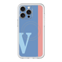 スリムプロテクションプレミアムケース with MagSafe［ オリジナル - initial color line - V blue ］