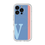 スリムプロテクションプレミアムケース with MagSafe［ オリジナル - initial color line - V blue ］